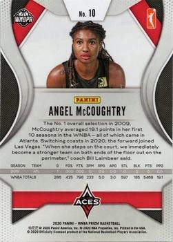 2020 Panini Prizm WNBA #10 Angel McCoughtry Back