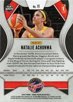 2020 Panini Prizm WNBA #11 Natalie Achonwa Back