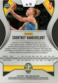 2020 Panini Prizm WNBA #14 Courtney Vandersloot Back