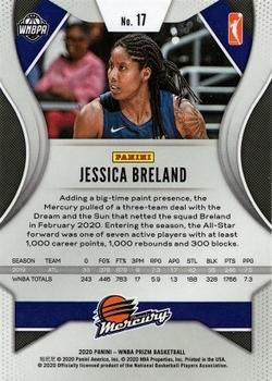 2020 Panini Prizm WNBA #17 Jessica Breland Back