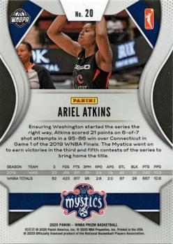 2020 Panini Prizm WNBA #20 Ariel Atkins Back