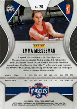 2020 Panini Prizm WNBA #26 Emma Meesseman Back