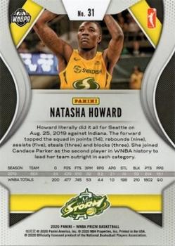 2020 Panini Prizm WNBA #31 Natasha Howard Back