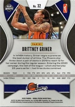 2020 Panini Prizm WNBA #32 Brittney Griner Back
