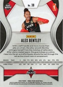 2020 Panini Prizm WNBA #38 Alex Bentley Back