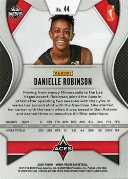 2020 Panini Prizm WNBA #44 Danielle Robinson Back