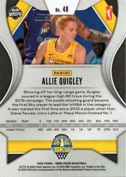 2020 Panini Prizm WNBA #48 Allie Quigley Back