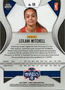 2020 Panini Prizm WNBA #59 Leilani Mitchell Back