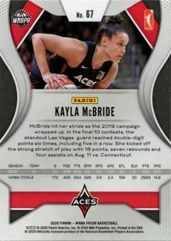 2020 Panini Prizm WNBA #67 Kayla McBride Back