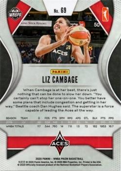2020 Panini Prizm WNBA #69 Liz Cambage Back