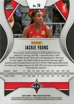 2020 Panini Prizm WNBA #76 Jackie Young Back
