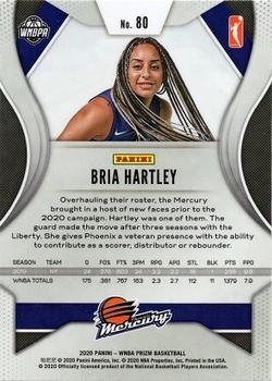 2020 Panini Prizm WNBA #80 Bria Hartley Back