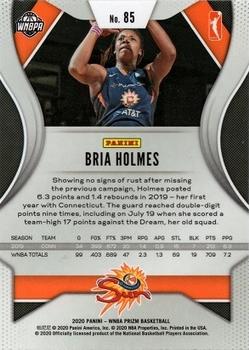2020 Panini Prizm WNBA #85 Bria Holmes Back
