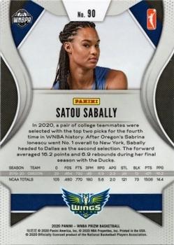 2020 Panini Prizm WNBA #90 Satou Sabally Back
