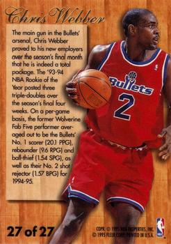 1995-96 Fleer - Flair Hardwood Leader #27 Chris Webber Back