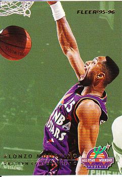1995-96 Fleer - NBA All-Stars #10 Alonzo Mourning / Dikembe Mutombo Front