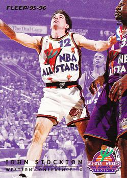 1995-96 Fleer - NBA All-Stars #12 Joe Dumars / John Stockton Back