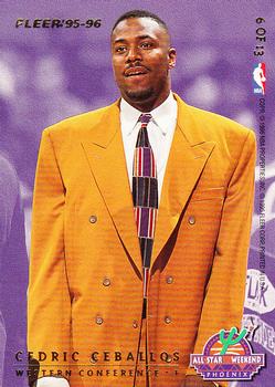 1995-96 Fleer - NBA All-Stars #6 Vin Baker / Cedric Ceballos Back