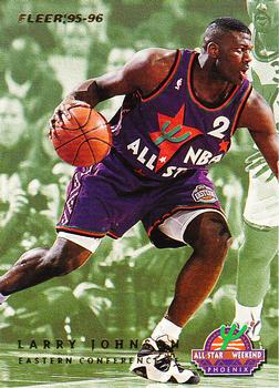 1995-96 Fleer - NBA All-Stars #8 Larry Johnson / Detlef Schrempf Front