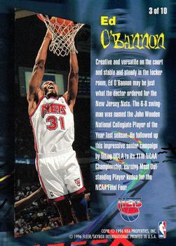 1995-96 Fleer - Rookie Phenom #3 Ed O'Bannon Back