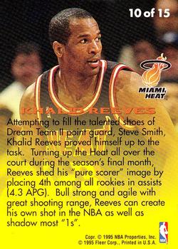 1995-96 Fleer - Rookie Sensation #10 Khalid Reeves Back