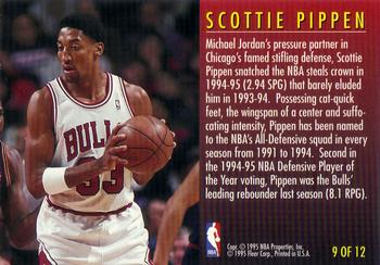 1995-96 Fleer - Total D #9 Scottie Pippen Back