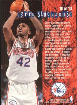 1995-96 Fleer - Total O #10 Jerry Stackhouse Back
