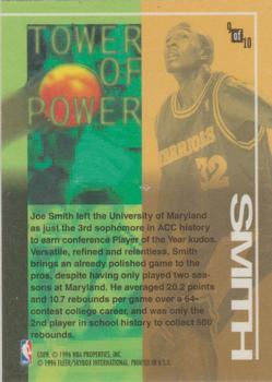 1995-96 Fleer - Tower of Power #9 Joe Smith Back