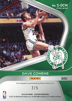 2019-20 Panini Spectra - Signatures Marble #S-DCW Dave Cowens Back