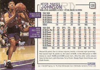 1995-96 Hoops #128 Kevin Johnson Back
