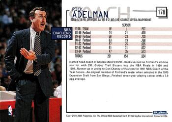 1995-96 Hoops #178 Rick Adelman Back