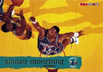 1995-96 Hoops #19 Alonzo Mourning Front