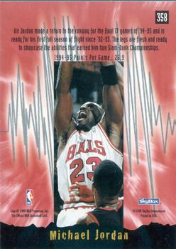 1995-96 Hoops #358 Michael Jordan Back