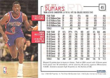 1995-96 Hoops #45 Joe Dumars Back