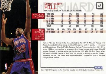 1995-96 Hoops #46 Grant Hill Back
