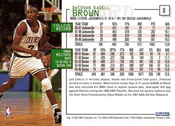 1995-96 Hoops #8 Dee Brown Back