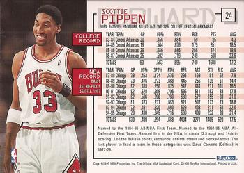 1995-96 Hoops #24 Scottie Pippen Back
