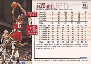 1995-96 Hoops #62 Vernon Maxwell Back