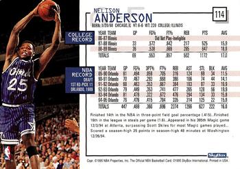 1995-96 Hoops #114 Nick Anderson Back