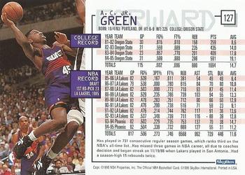 1995-96 Hoops #127 A.C. Green Back