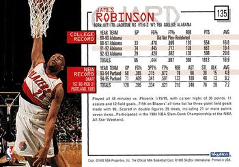 1995-96 Hoops #135 James Robinson Back
