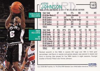 1995-96 Hoops #147 Avery Johnson Back