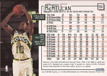 1995-96 Hoops #154 Nate McMillan Back