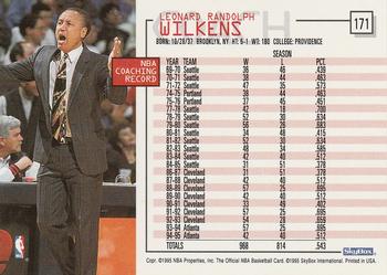 1995-96 Hoops #171 Lenny Wilkens Back