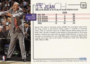 1995-96 Hoops #191 Garry St. Jean Back