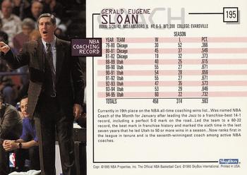 1995-96 Hoops #195 Jerry Sloan Back