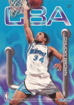 1995-96 Hoops #231 Anthony Mason / Chucky Brown Back
