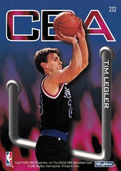 1995-96 Hoops #232 John Starks / Tim Legler Back