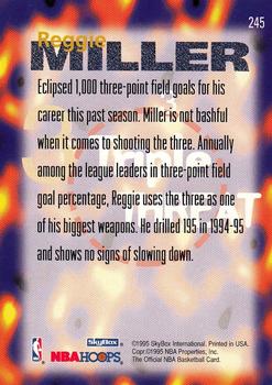 1995-96 Hoops #245 Reggie Miller Back