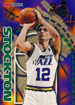 1995-96 Hoops #247 John Stockton Front